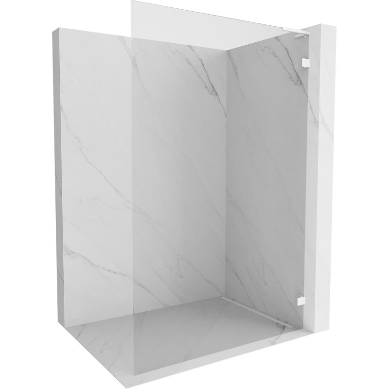 Mexen Lunar L perete de duș Walk-in dreapta 80 x 200 cm, transparent 8 mm, alb - 830L-080-000-20-00-P
