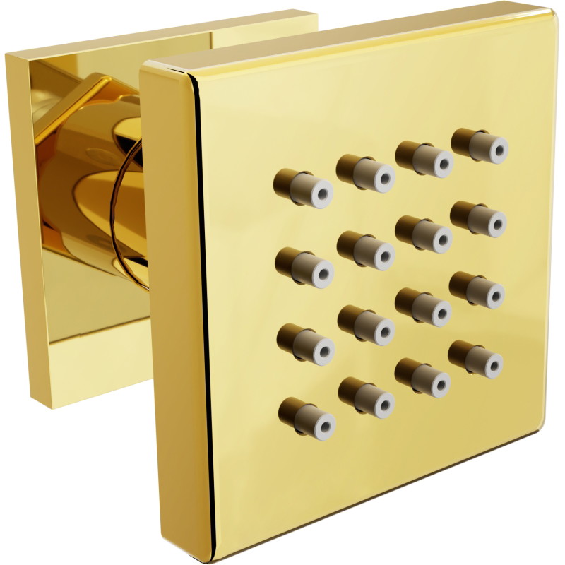 Mexen Cube duză laterală pentru montaj aparent, aurie - 79360-50