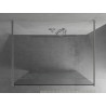 Mexen Kioto perete de duș de sine stătător 100 x 200 cm, model alb 8 mm, crom - 800-100-002-01-85