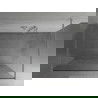 Mexen Kioto perete de duș de sine stătător 100 x 200 cm, transparent/Model alb 8 mm, Crom - 800-100-002-01-85