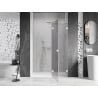 Mexen Lunar ușă de duș batantă dreapta 140 cm, transparentă, albă - 834-140-000-20-00-P