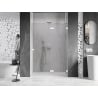 Mexen Lunar ușă de duș batantă dreapta 140 cm, transparentă, albă - 834-140-000-20-00-P