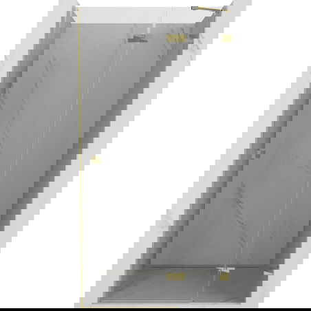 Mexen Lunar uși de duș batante dreapta 100 cm, transparent, aurii - 834-100-000-50-00-P