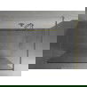 Mexen Kioto perete de duș de sine stătător 110 x 200 cm, transparent/Model alb 8 mm, Aurie - 800-110-002-50-85