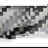 Mexen Lunar ușă de duș batantă dreaptă 140 cm, transparentă, aurie - 834-140-000-50-00-P