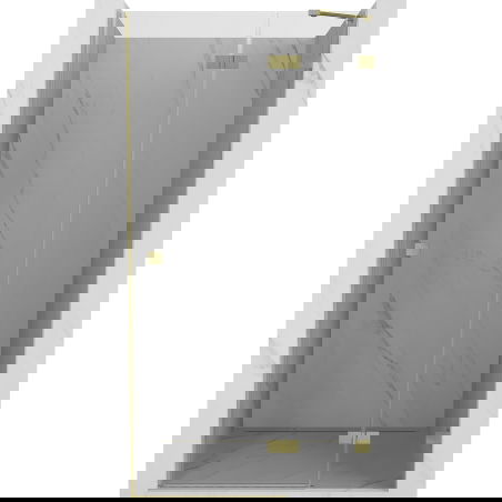 Mexen Lunar uși de duș batante dreapta 85 cm, transparent, aurii periate - 834-085-000-55-00-P