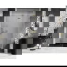 Mexen Lunar uși de duș pivotante dreapta 130 cm, transparente, auriu periat - 834-130-000-55-00-P
