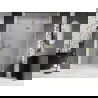 Mexen Lunar uși de duș pivotante dreapta 130 cm, transparente, auriu periat - 834-130-000-55-00-P