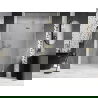 Mexen Lunar uși de duș batante, dreapta, 135 cm, transparent, auriu periat - 834-135-000-55-00-P