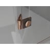 Mexen Lunar ușă de duș batantă dreaptă 135 cm, transparentă, aur roz - 834-135-000-60-00-P