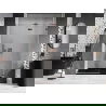 Mexen Lunar uși de duș batante dreapta 140 cm, transparete, aur roz - 834-140-000-60-00-P