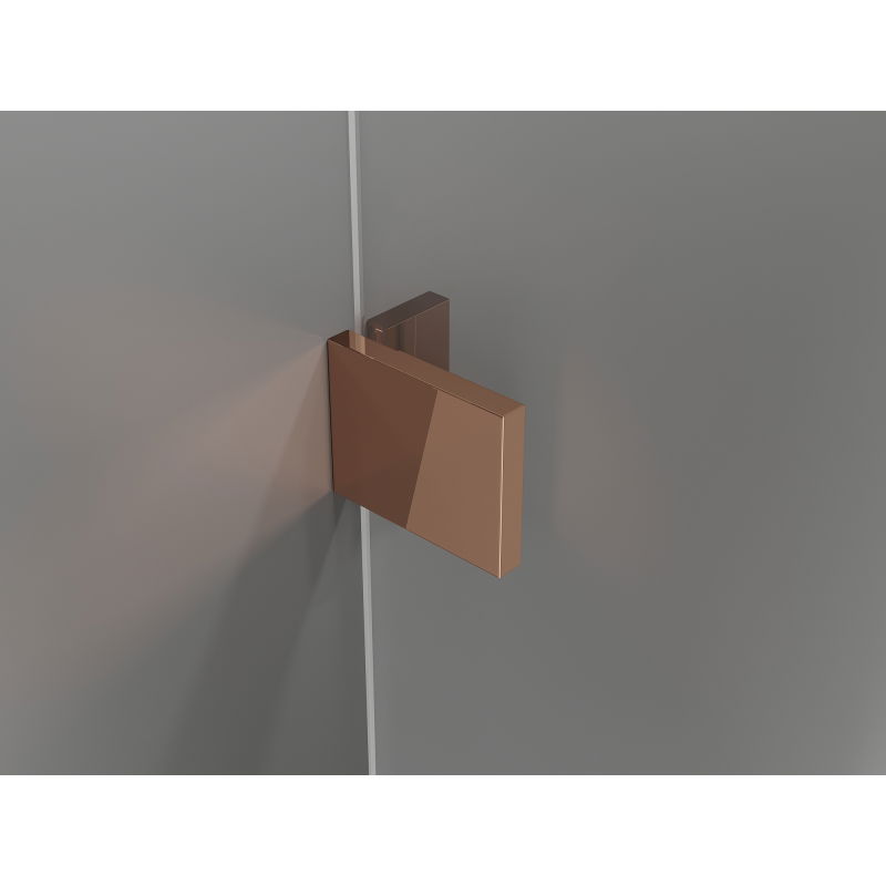 Mexen Lunar L zuhanyfal Walk-in jobb 100 x 200 cm, áttetsző 8 mm, rózsaarany - 830L-100-000-60-00-P