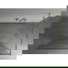 Mexen Kioto perete de duș de sine stătător 100 x 200 cm, transparent/Model alb 8 mm, Aurie - 800-100-002-50-97