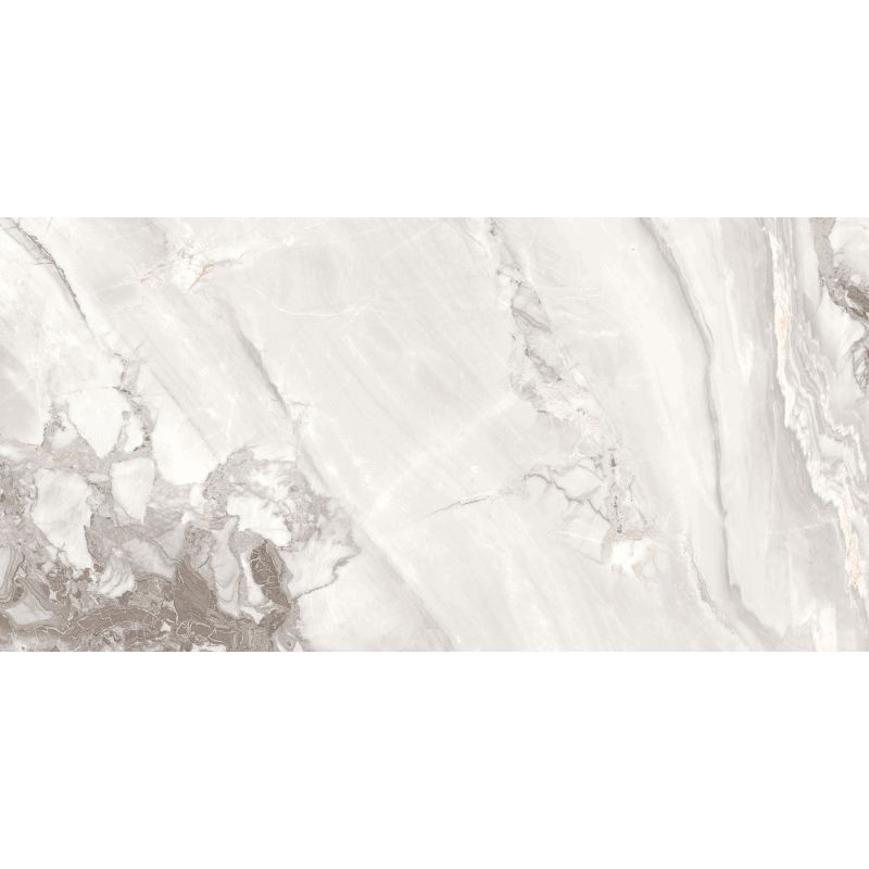 Mexen Limos Alb gres vitrificat rectificat G1, placă pardoseală-perete 120 x 60 cm, lucios - TL127-120-060-03