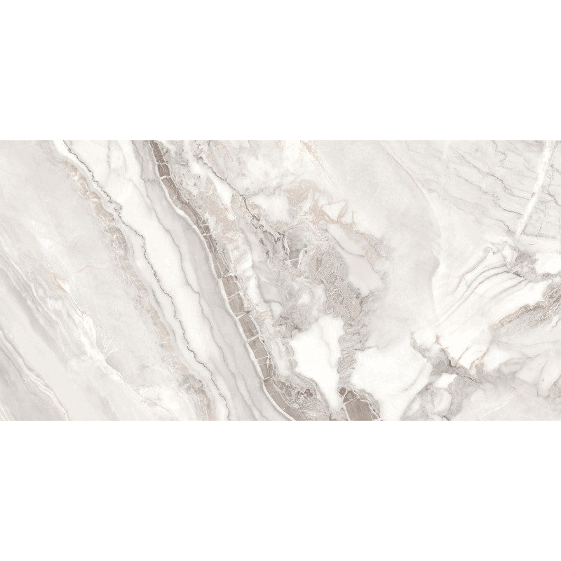 Mexen Limos Gres alb glazurat rech. G1, placă pentru pardoseală și perete 120 x 60 cm, lucios - TL127-120-060-03