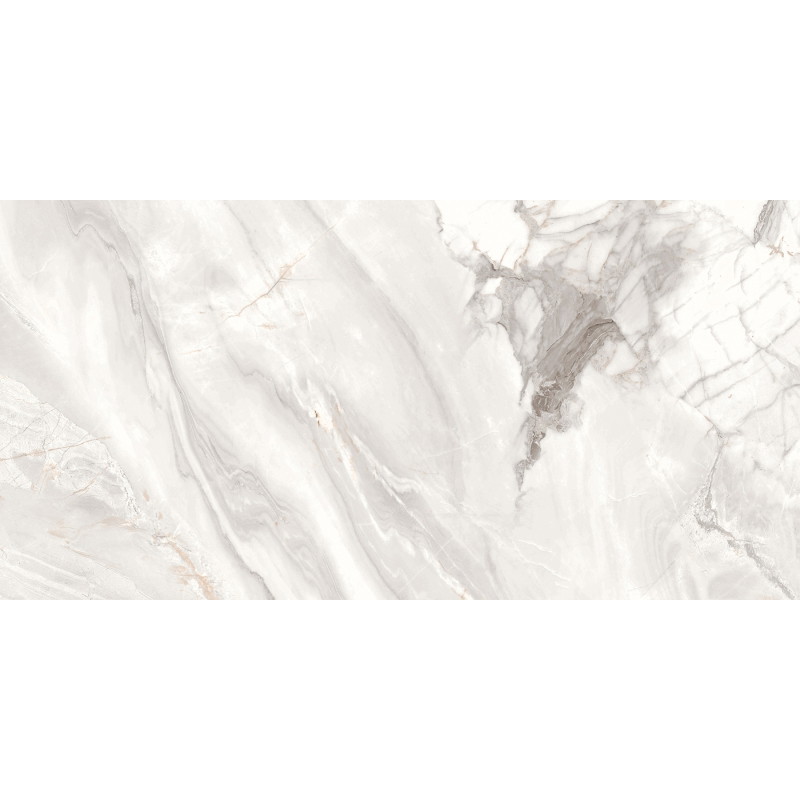 Mexen Limos Gres alb glazurat rech. G1, placă pentru pardoseală și perete 120 x 60 cm, lucios - TL127-120-060-03