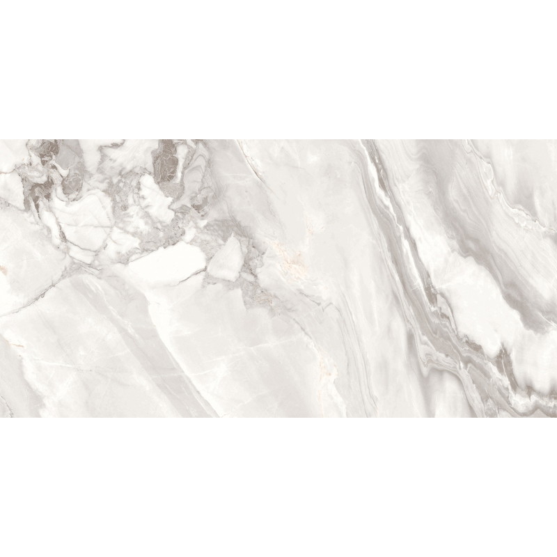 Mexen Limos Gres alb glazurat rech. G1, placă pentru pardoseală și perete 120 x 60 cm, lucios - TL127-120-060-03