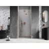 Mexen Lunar ușă de duș batantă dreaptă 80 cm, transparentă, cupru periat - 834-080-000-65-00-P