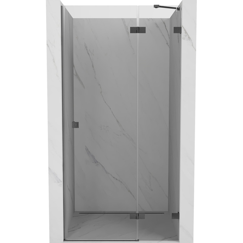 Mexen Lunar uși de duș batante dreapta 95 cm, transparent, gri-înarmat periat - 834-095-000-66-00-P
