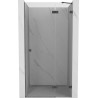 Mexen Lunar jobb oldali, nyíló zuhanyajtó, 95 cm, átlátszó, gun szürke, kefélt - 834-095-000-66-00-P