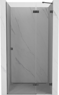 Mexen Lunar uși de duș batante dreapta 95 cm, transparent, gri-înarmat periat - 834-095-000-66-00-P