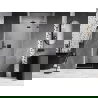Mexen Lunar ușa de duș cu deschidere dreapta 95 cm, transparent, gri oțel periat - 834-095-000-66-00-P