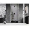 Mexen Lunar uși de duș batante dreapta 95 cm, transparent, gri-înarmat periat - 834-095-000-66-00-P