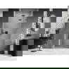 Mexen Lunar ușa de duș cu deschidere dreapta 95 cm, transparent, gri oțel periat - 834-095-000-66-00-P