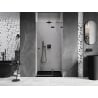 Ușă de duș dreaptă batantă Mexen Lunar 105 cm, transparentă, gri armă periat - 834-105-000-66-00-P