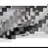 Mexen Lunar ușă de duș batantă dreapta 140 cm, transparent, gri armă periat - 834-140-000-66-00-P