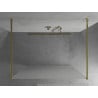 Mexen Kioto szabadon álló zuhanyfal 120 x 200 cm, matt 8 mm, arany - 800-120-002-50-30