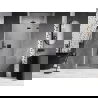 Mexen Lunar uși de duș batante dreapta 100 cm, transparent, negru - 834-100-000-70-00-P