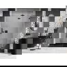 Mexen Lunar uși de duș batante dreapta 135 cm, transparent, negru - 834-135-000-70-00-P