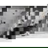 Mexen Lunar uși de duș batante dreapta 135 cm, transparent, negru - 834-135-000-70-00-P