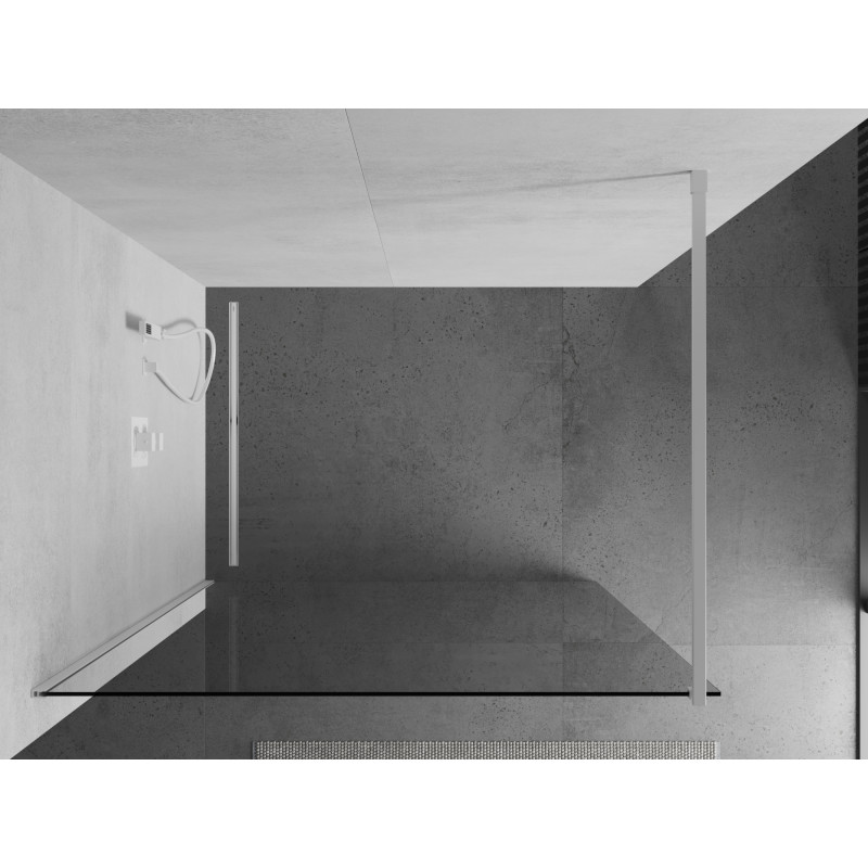 Mexen Kioto Walk-in zuhanyfal 90 x 200 cm, átlátszó 8 mm, fehér - 800-090-101-20-00
