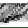 Mexen Lunar uși de duș batante dreapta 130 cm, transparent, finisaj metal pistol - 834-130-000-95-00-P