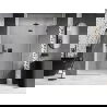 Mexen Lunar uși de duș batante dreapta 130 cm, transparent, finisaj metal pistol - 834-130-000-95-00-P