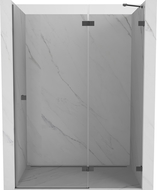 Mexen Lunar uși de duș batante dreapta 135 cm, transparent, gun metal - 834-135-000-95-00-P