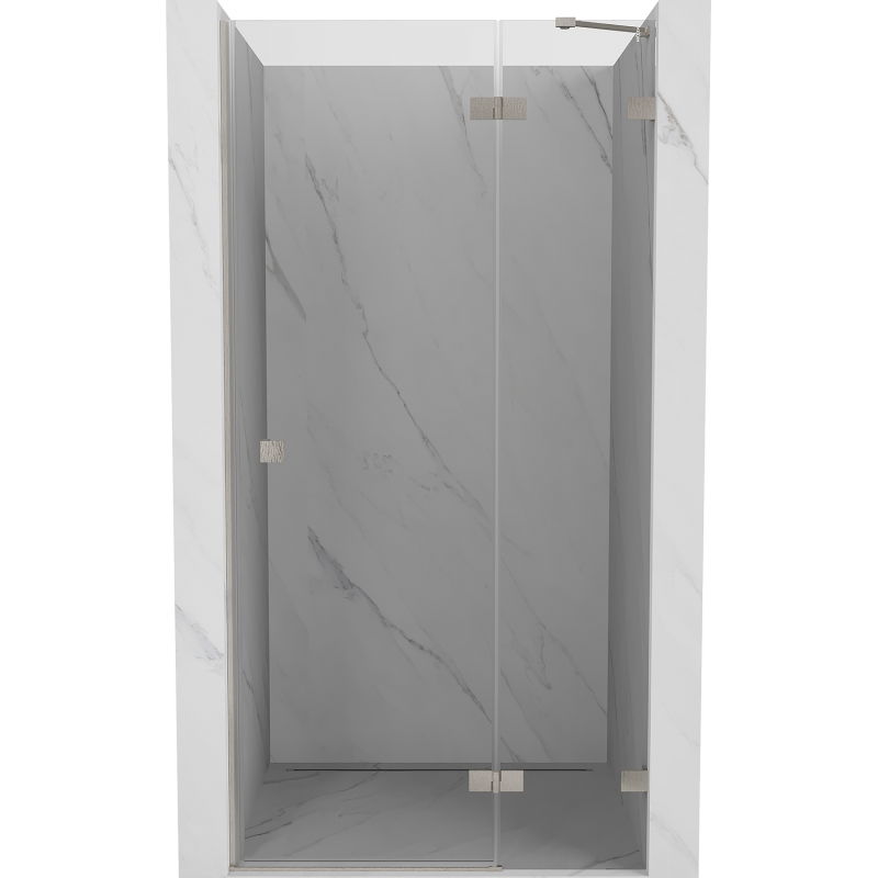 Mexen Lunar ușă de duș batantă dreapta 105 cm, transparentă, nichel periat - 834-105-000-97-00-P