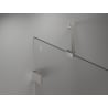 Mexen Lunar ușă de duș batantă dreapta 110 cm, transparentă, nichel periat - 834-110-000-97-00-P