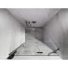 Mexen Lunar ușă de duș pivotantă dreaptă 115 cm, transparentă, nichel periat - 834-115-000-97-00-P