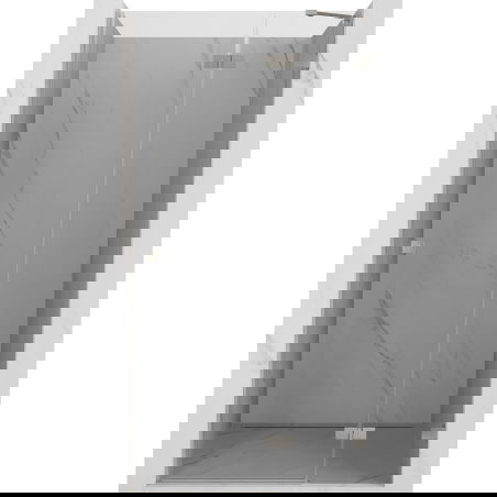 Mexen Lunar ușă de duș rabatabilă dreaptă 125 cm, transparentă, nichel periat - 834-125-000-97-00-P