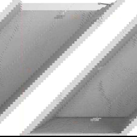 Mexen Lunar uși duș batante dreapta 130 cm, transparent, nichel periat - 834-130-000-97-00-P