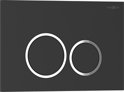 Mexen Tex 01 öblítőgomb, fekete matt - 6101-02