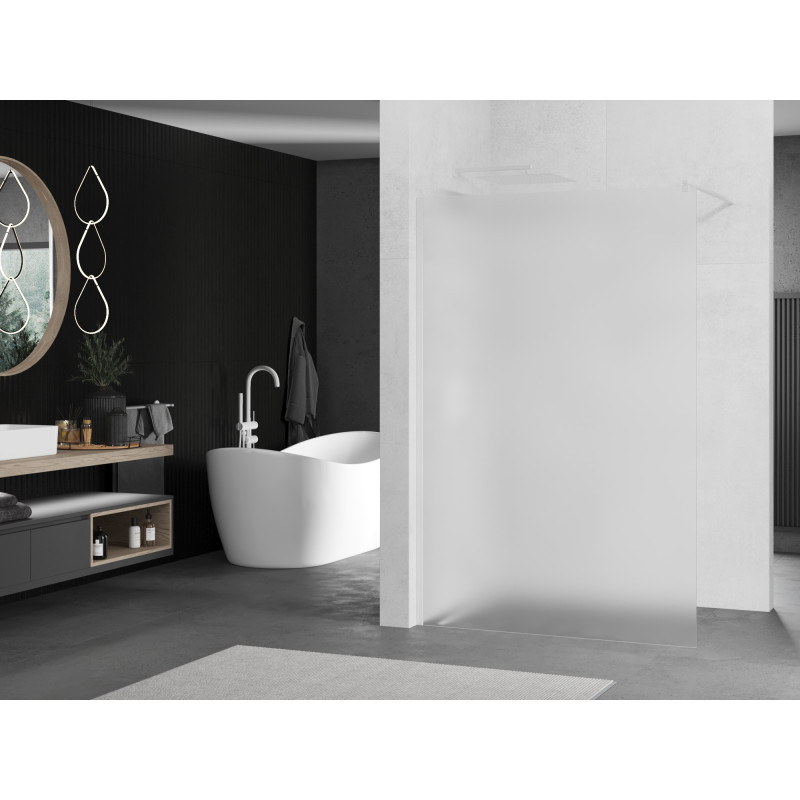 Mexen Kioto perete de duș Walk-in 90 x 200 cm, îngheț 8 mm, alb - 800-090-101-20-30