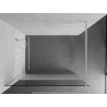 Mexen Kioto Walk-in zuhanyfal 90 x 200 cm, áttetsző/fagyos 8 mm, fehér - 800-090-101-20-35