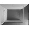 Mexen Kioto Walk-in zuhanyfal 110 x 200 cm, átlátszó/matt 8 mm, fehér - 800-110-101-20-35