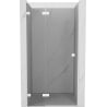 Mexen Lunar L uși de duș pivotante stânga 85 cm, transparent, alb - 834L-085-000-20-00-L