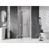 Mexen Lunar L uși de duș pivotante stânga 85 cm, transparent, alb - 834L-085-000-20-00-L