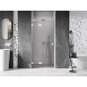 Mexen Lunar L uși de duș pivotante stânga 85 cm, transparent, alb - 834L-085-000-20-00-L